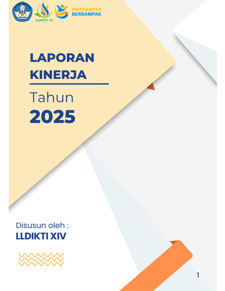 Laporan Kinerja Institusi LLDIKTI XIV - 2025